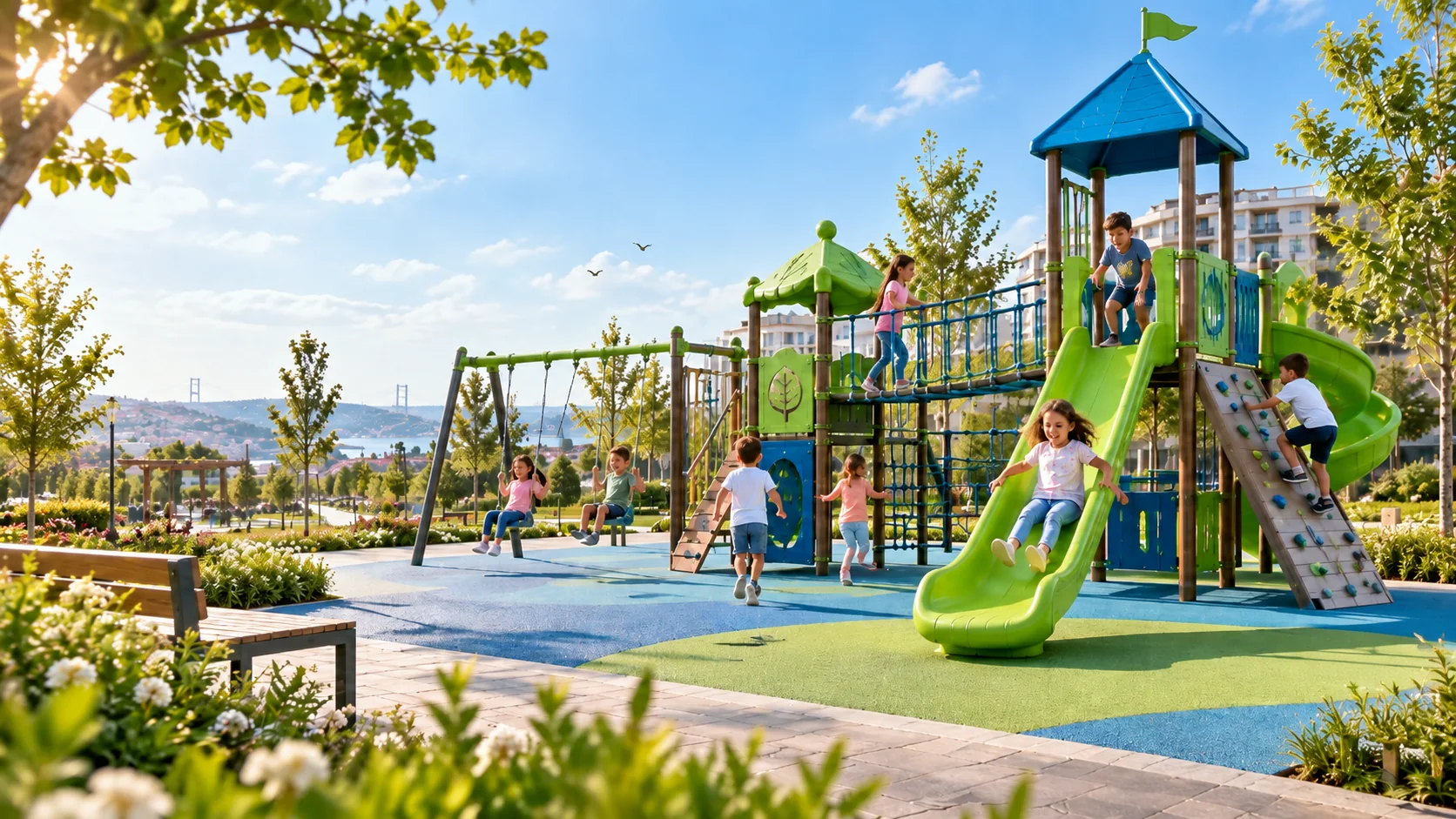 Modern çocuk oyun alanı